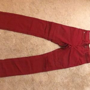 Red Slim Fit Jeans
